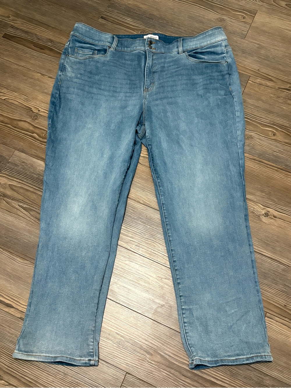 Lane Bryant Light Wash Straight Leg Denim Jeans Plus Size 26 Classic
